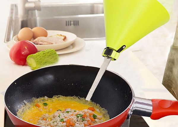 ایده خلاقانه محافظ دست هنگام سرخ کردن غذا