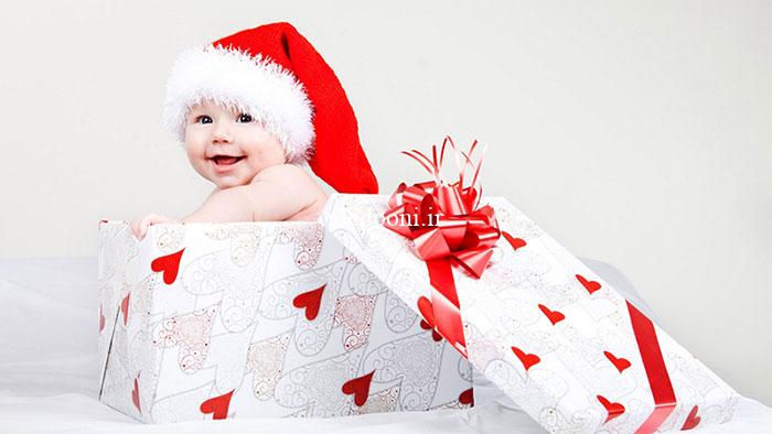 ایده عکس نوزاد و کودک در کریسمس