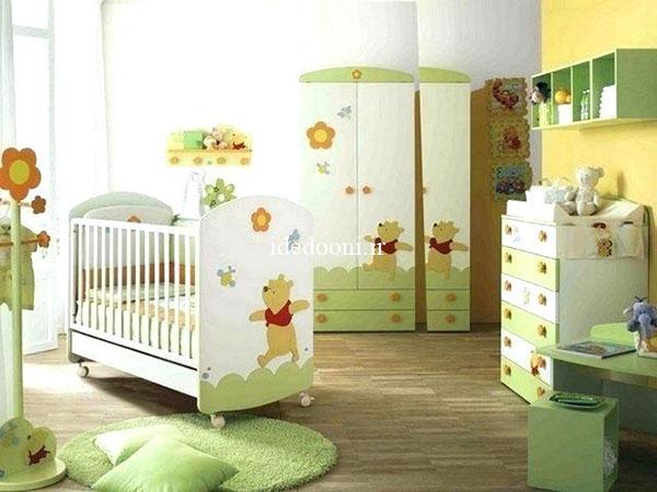 ایده دکور سبز برای اتاق نوزاد