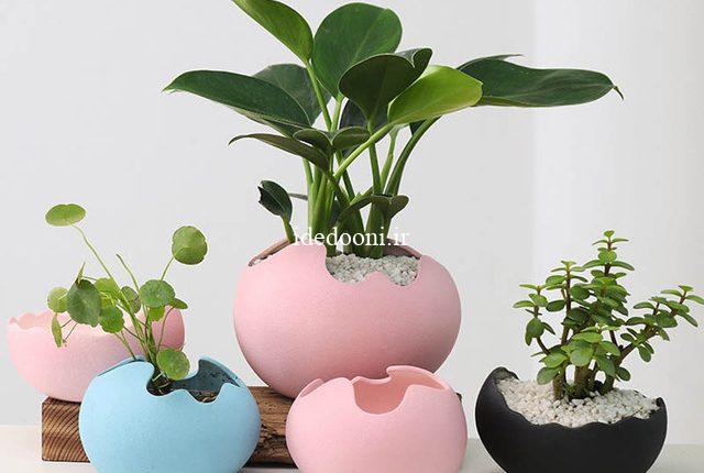 Yefine Kreatif Telur Desain  Air Tanam Pot Bunga Dekoratif 