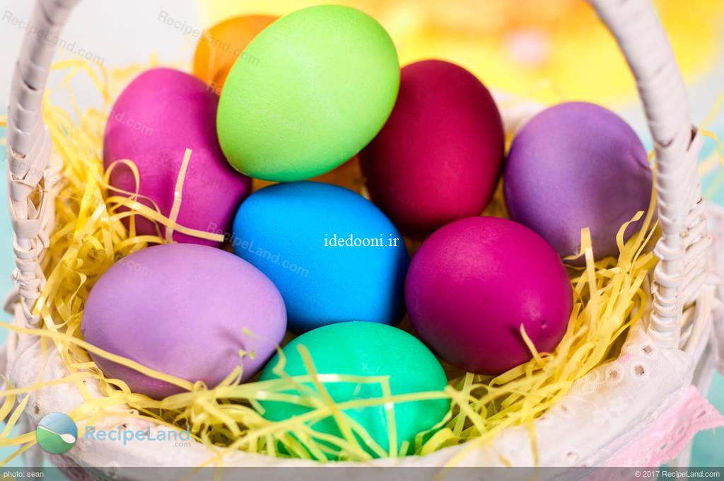 تخم مرغ رنگی برای عید