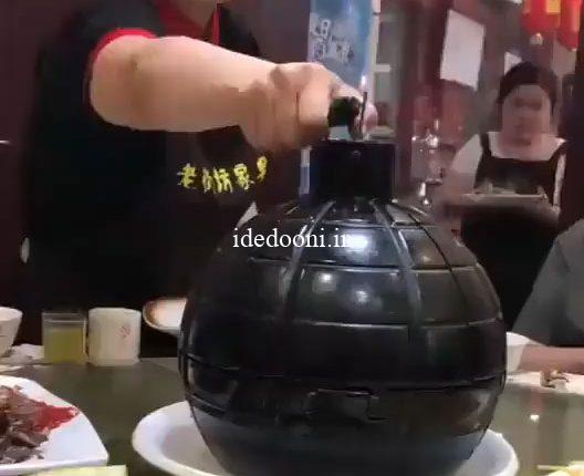 ابتکار جالب یک رستوران چینی برای ظرف غذا